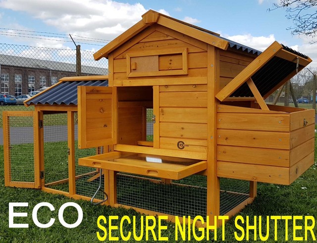 Kct Barcelona 8ft Chicken Coop With Run Large