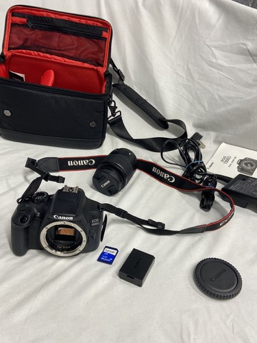 Canon EOS 1300D 18MP SLR Camera Kit with EF-S 18-55mm Lens + Box And Carry Case - Picture 2 of 20