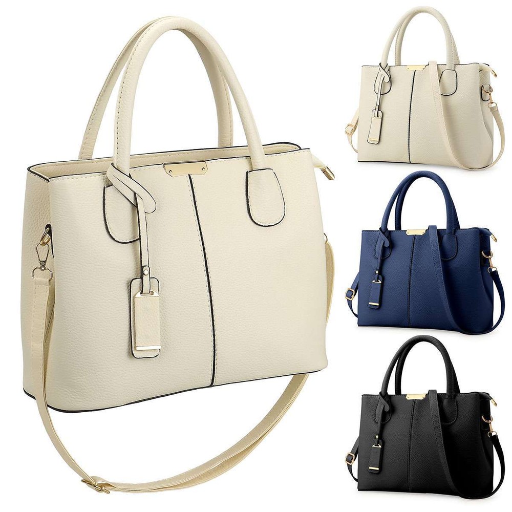 Women's Stylish PU Leather Shoulder Bag Crossbody Satchel Handbag Tote Purse