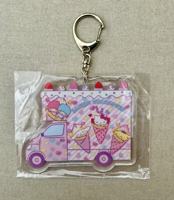 JAPAN SANRIO CAFE LOCATION ~ EXCLUSIVE ~ Crepe Truck Acrylic Keychain