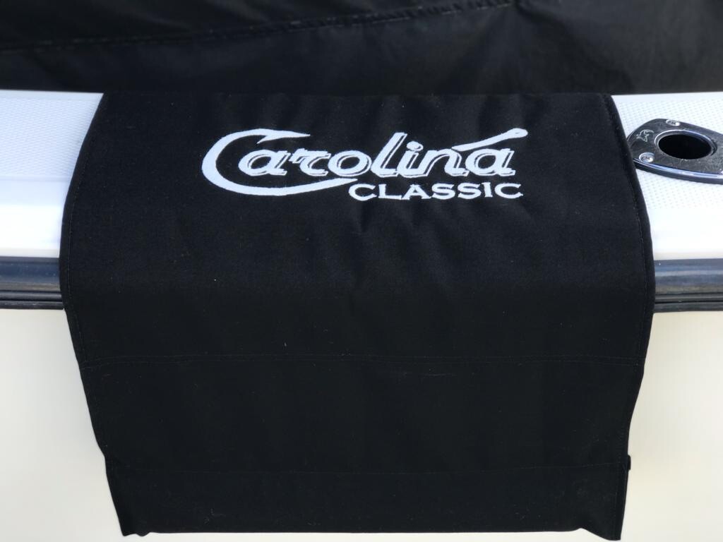 Carolina Classic embroidered Boat Gunwale Boarding mat 20"x 36" Black
