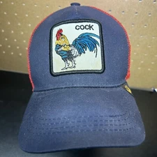 GOORIN BROS Hat Cap Snapback COCK Rooster Mesh Trucker Animal Funny Skater