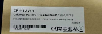 New 1pc MOXA CP-118U 8-port RS-232/422/485 PCI serial Card Fast Shipping#YJ