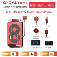 DALY Smart BMS Li-ION 20S 72V 40A 60A 100A 150A 200A Bluetooth BMS w/Balance LOT