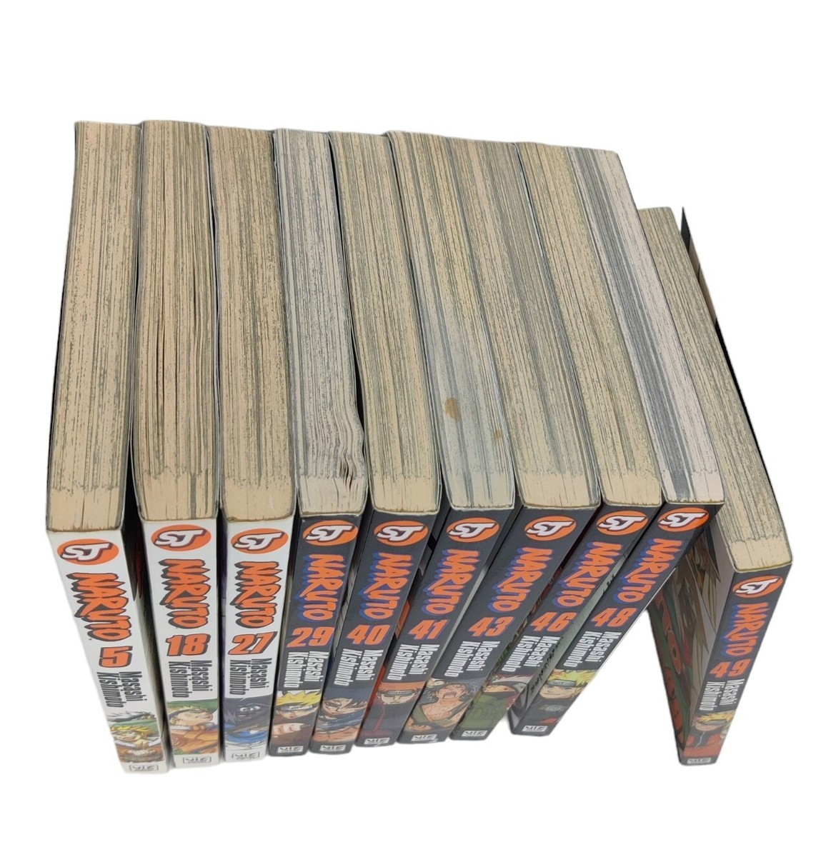 Naruto Manga Paperback Book Set Viz Media 5,18,27,29,40,41,43,46
