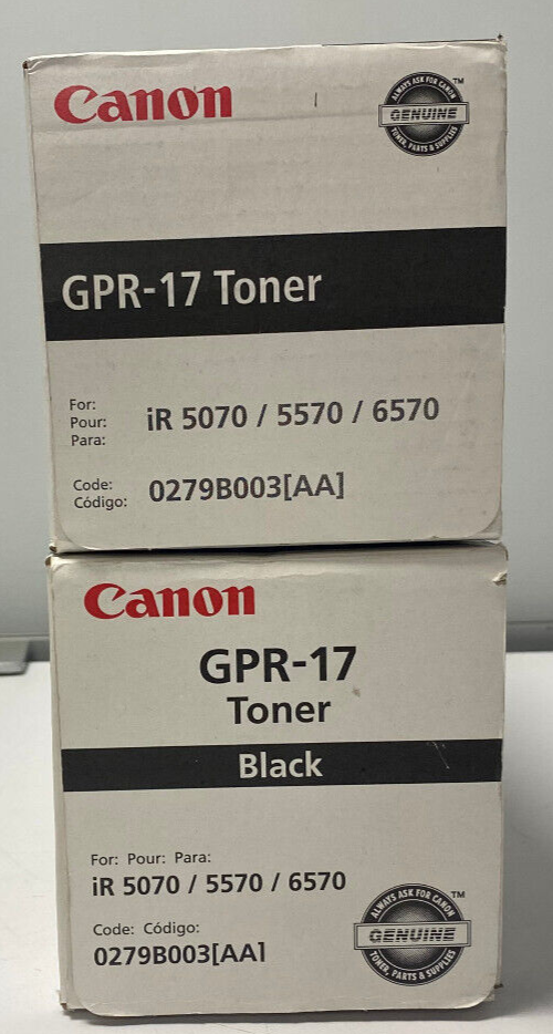 Canon GPR-17 Black Toner Cartridge (‎0279B003AA) for sale online