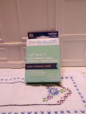 Brother P-touch Embellish Tape for Label Maker 1/2" Gold on Black