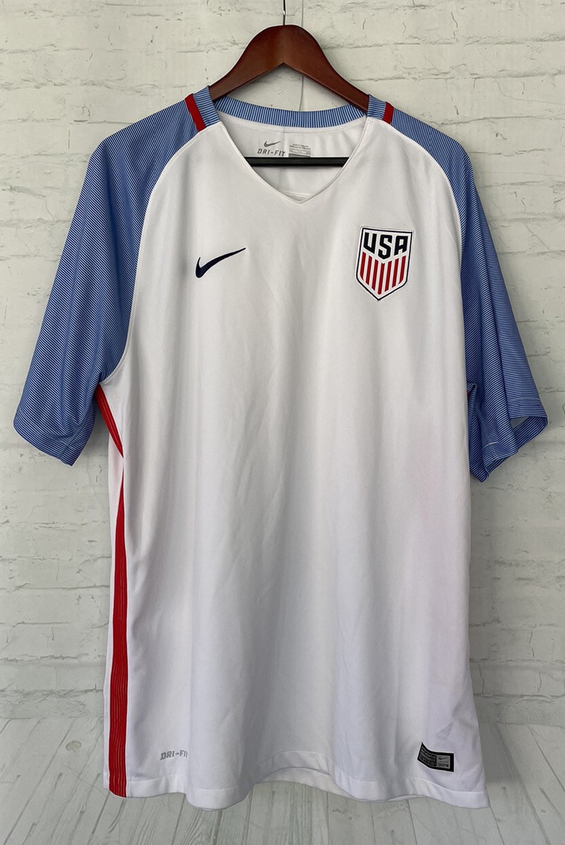 Nike Men's USA 2016 SS Home Shirt Jersey - 724643-100 - Red/White