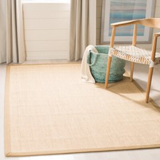 SAFAVIEH Natural Fiber Collection NF141B Maize/Linen Rug