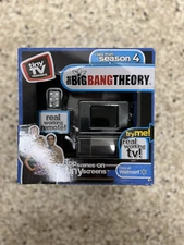 Big Bang Theory Tiny TV Classics Real Working TV And Remote Arcade Toys ~ New!