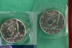 2001 P and D Kennedy Half Dollar Coin from US Mint Set 2 BU Cello Fifty Cent UNC