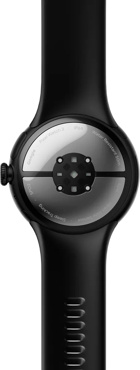 Google - Pixel Watch 2 Matte Black Smartwatch with Obsidian Active 