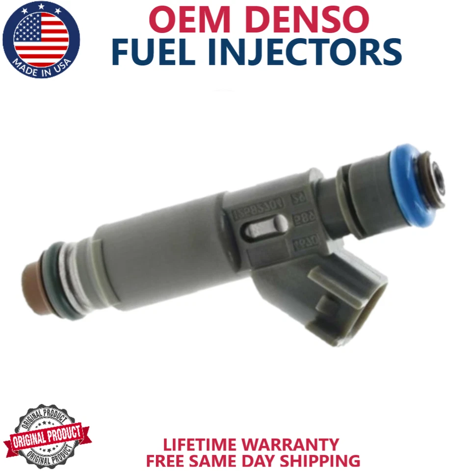 X4 NUEVOS INYECTORES DE COMBUSTIBLE DENSO GENUINOS PARA 2007 Saturn Aura 2,4 L I4 #12582704 Foto 2 de 3