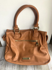 Steve Madden Hobo Crossbody Faux Leather Tan with Gold Hardware