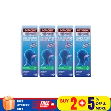 4 X BETADINE Adult Cold Defence Nasal Spray 20ml Helps Stop Colds Early