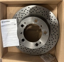 BREMBO 09.6665.11 PREMIUM UV Coated Rear  Brake Rotor For 99-08 Porsche 911