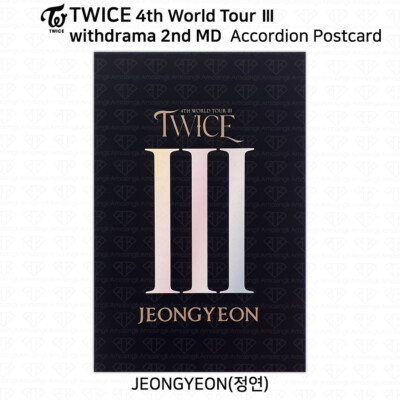 TWICE 4th World Tour III withdrama 2nd MD Accordion Postcard Each
