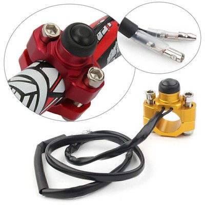 Universal CNC Engine Start Stop Kill Switch Button Clamp Für ATV Scooters Quard