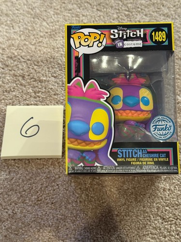 Funko Pop Disney Stitch as Cheshire Cat Blacklight 1489 Primark UK Exclusive New