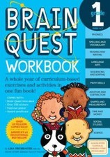 Brain Quest Grade 1 Workbook A Whole Year of Curriculum-Based E FAST SHIPPING