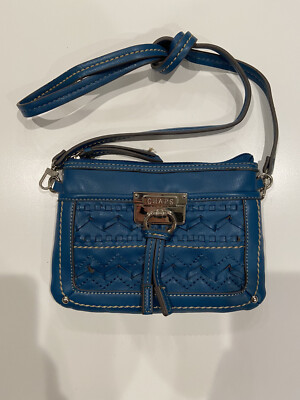 Chaps Ralph Lauren Women's Small Blue Shoulder Bag Vintage Good