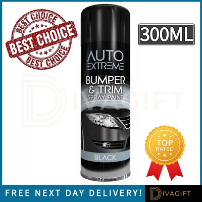 300ML SCHWARZ KUNSTSTOFF STOSSSTANGE VERKLEIDUNG SPRAY LACK RESTAURATOR REVIVE KUNSTSTOFF AUTO VAN NEU
