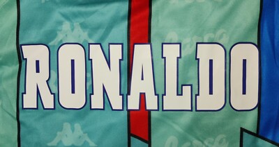 Barcelona 1995/97 Away Ronaldo #9 Retro Kappa Soccer Shirt
