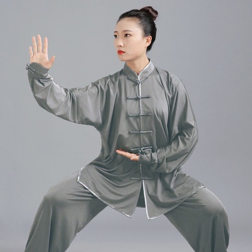 Milch Seide Kampfkunst Uniform Tai Chi Kung Fu Anzug Wushu Changquan Kleidung Neu - Bild 18 von 18