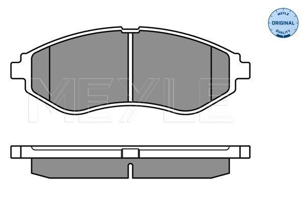 Meyle 025 239 7417 Brake Pad Set, Disc Brake For Chevrolet Daewoo-image