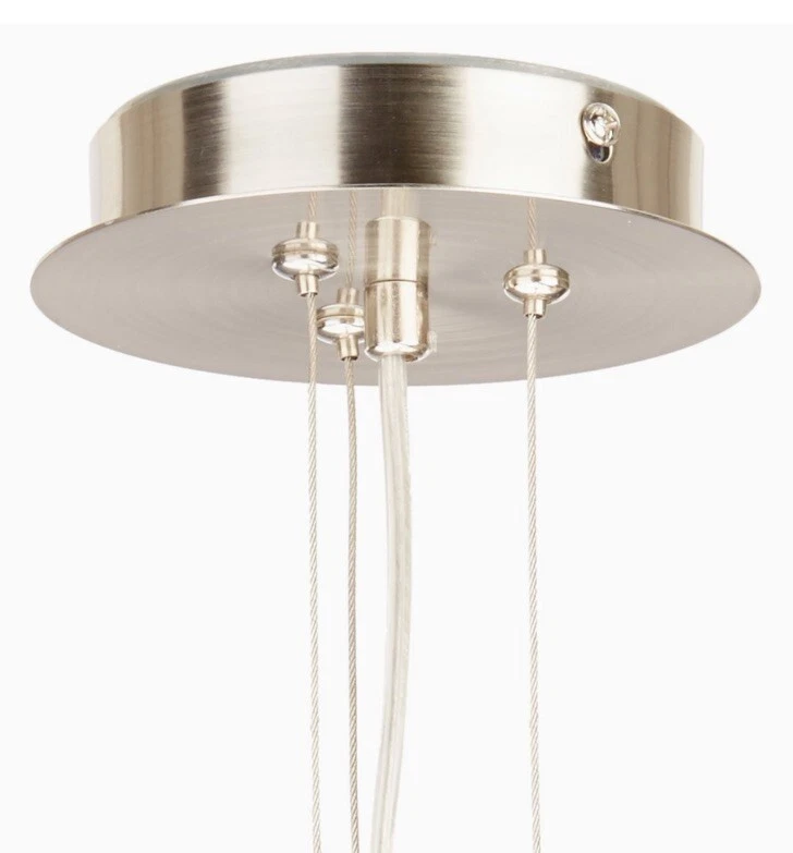 Mini lámpara colgante PLC Castilla comedor níquel satinado original 444,00 nueva en caja Foto 3 de 4