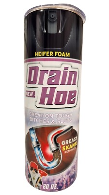Drain Hoe Bitch Spray Can 20oz  Insulated Stainless Skinny Sublimation Tumbler