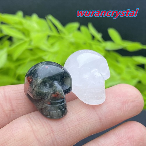 1" Mix Natürlicher Quarz Kristall Mini Klein Schädel Kristall Geschnitzt Heilung 5 Stck. - Bild 2 von 9