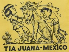 1930s-50s Tia Juana Mexico Roller Skating Lab...