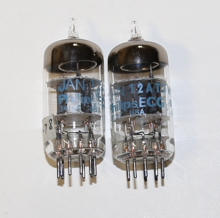 PHILIPS ECG JAN 12AT7WC TUBES STRONG & MACHING DATE CODE | eBay