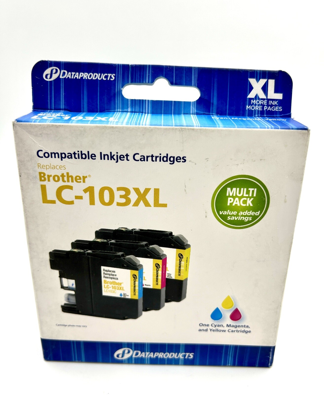 Ink Cartridges-Dataproducts Brother LC-103XL Cyan/Magenta/Yellow 3-Pack Standard-image