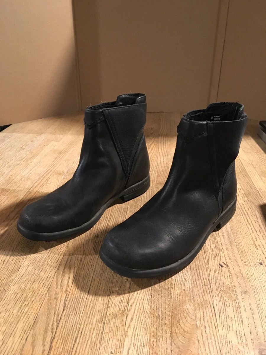 Womens soft leather store ankle boots