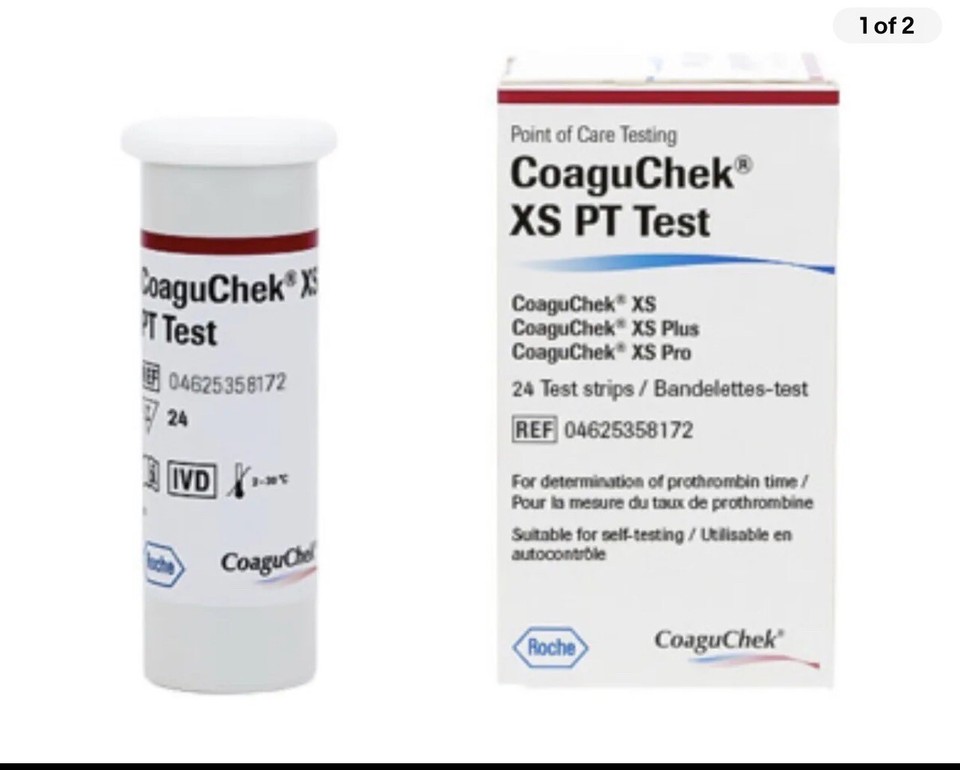 Home INR Test Strips (pack Of 24 W/chip) Usage With All Coaguchek