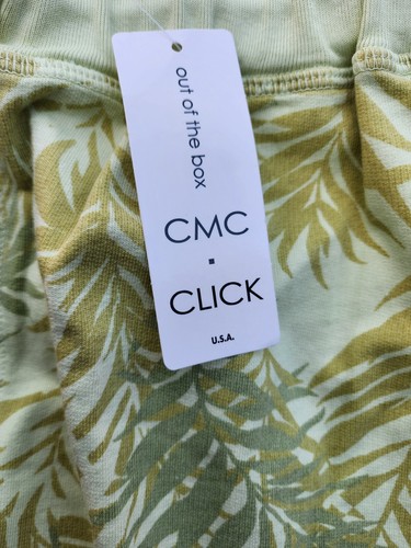 NWT Click Color Me Cotton Pull On Crop Capri Pants S Print Linen - Picture 4 of 10
