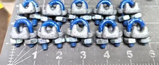 (10) 699-0334 Campbell Cooper Tool Wire Rope Clips, 3/16" Forged Carbon Steel