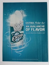 Wrigley's Extra Polar Ice Gum Ad "Avalanche of Flavor" 2010 Icy Mint