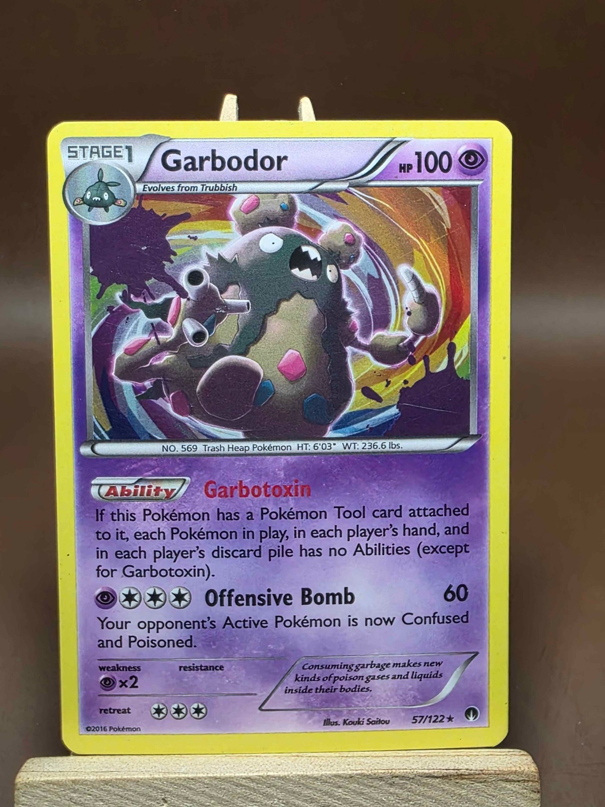 HP Pokémon TCG Garbodor BREAKPoint 57/122 Holo Rare