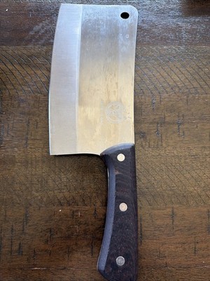ZENG JIA DAO Meat Cleaver - 7'' Heavy Duty Butcher Knife Meat Chopper Bone Cutti
