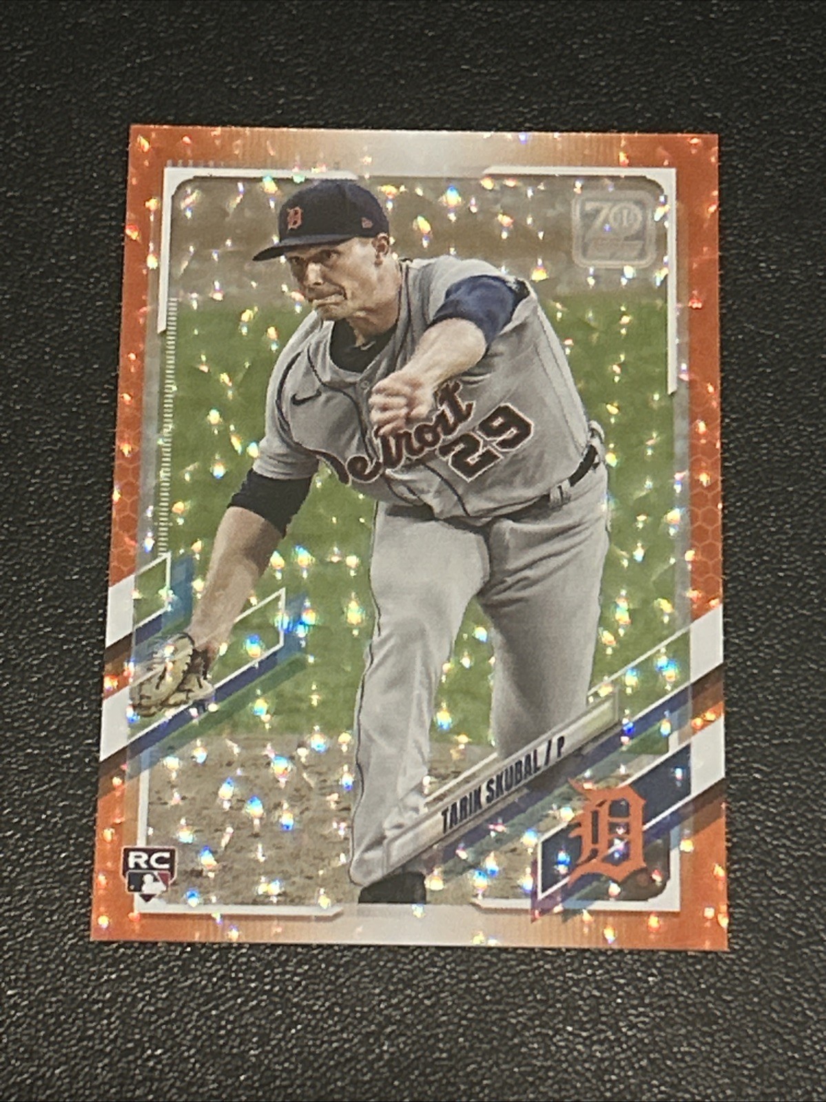 2021 Topps Tarik Skubal Orange /299 Rookie #92 Detroit Tigers