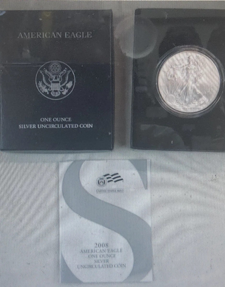 American Eagle Uncertified 2008 Silver Bullion Coins for sale | eBay