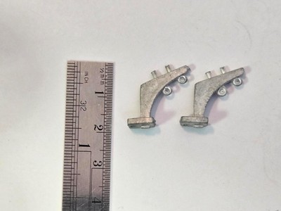 Ship Model Fittings Parts 2 White Metal Davits 20mm x 15mm