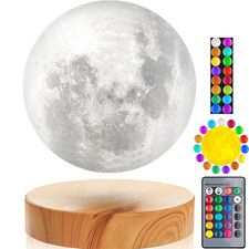Vgazer Levitating Moon Lampfloating And Spinning In Air Freely 3D Printing Led