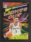 2023-24 Donruss Optic Victor Wembanyama #4 Red Gold Choice Lights Out RC /99