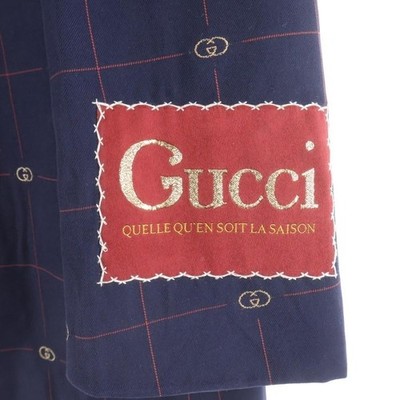 現行✨GUCCI グッチ インターロッキングGG チェックジャガード スーツ GUCCI GG Check Jacquard Tailored Jacket Slacks Pants Setup Suit