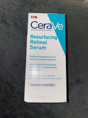 CeraVe Resurfacing Retinol Serum Encapsulated Retinol 1.0 Fl Oz