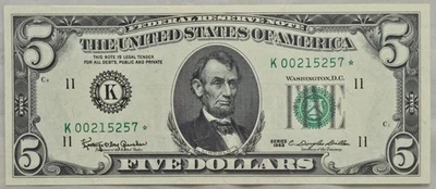 1963 $5 FRN Dallas Star Note Fr. 1967-K*, PCGS 65PPQ - Image 1 of 3